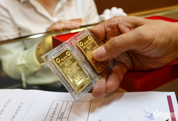 Theo Cục Thống kê, bình quân 4 tháng đầu năm 2025, chỉ số giá vàng tăng 32,85%. Ảnh: Phạm Hải