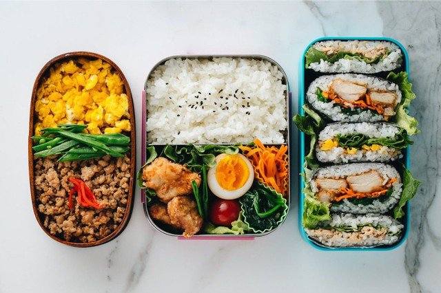Cơm hộp Bento Nhật Bản. Ảnh minh hoa
