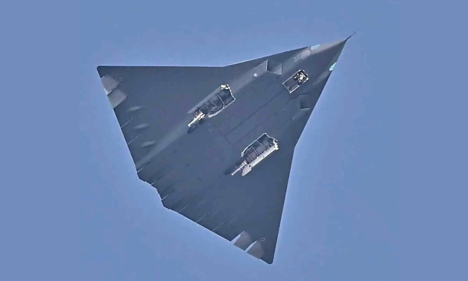 Tiêm kích J-36 Trung Quốc trong bức ảnh đăng hôm 28/3. Ảnh: X/DD_Geopolitics