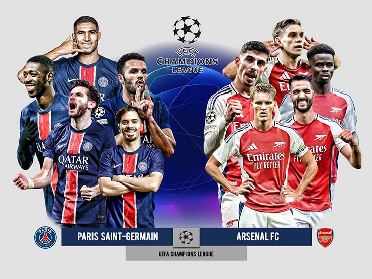 PSG và Arsenal tái đấu ở Paris