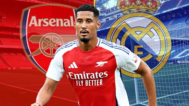 Saliba đang được Real Madrid liên hệ