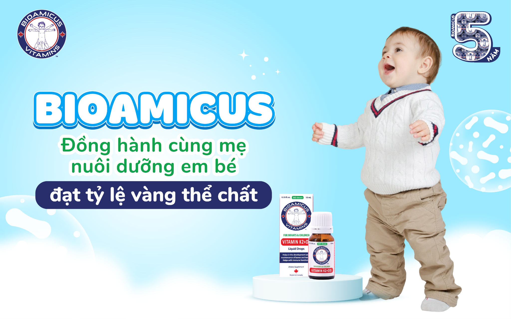 BioAmicus – Đồng hành cùng mẹ nuôi dưỡng em bé đạt tỷ lệ vàng thể chất - 1
