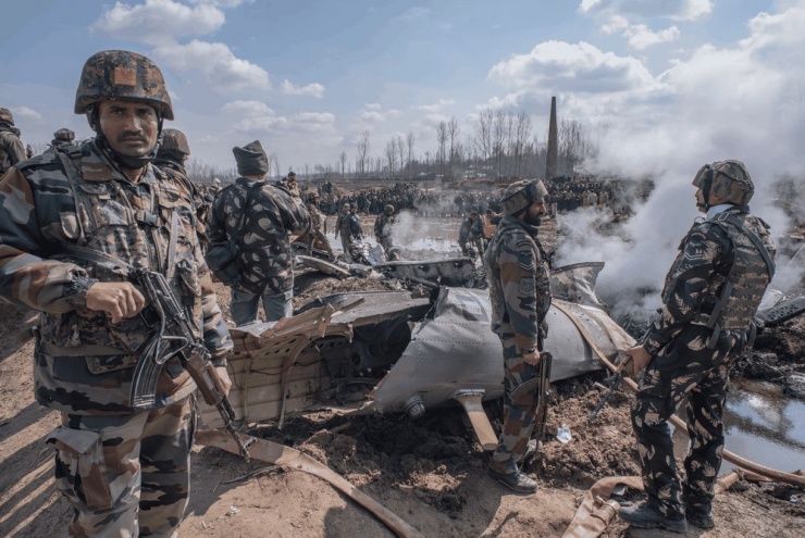 Vụ đánh bom ở khu vực Pulwama (Kashmir) năm 2019. Ảnh: TIME