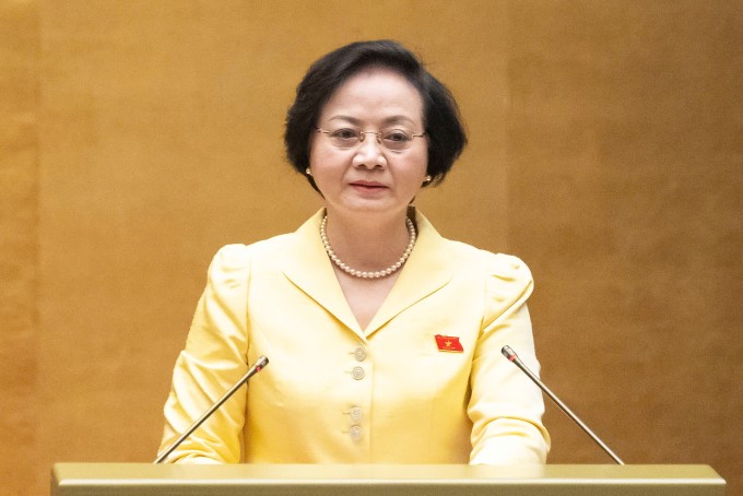 Bộ trưởng Nội vụ Phạm Thị Thanh Trà. Ảnh: Cổng TTĐT Quốc hội