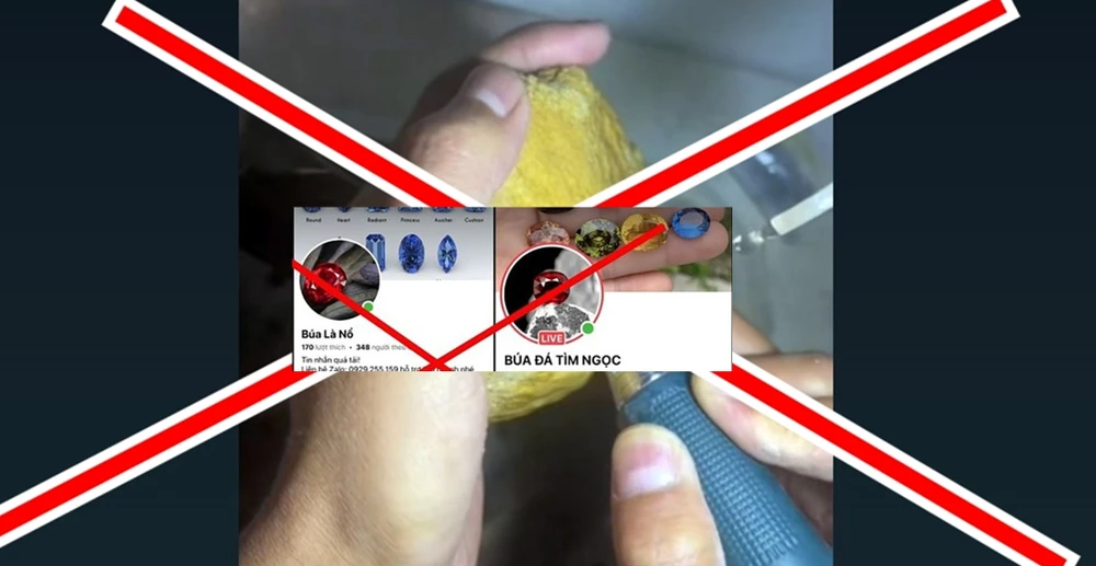 Công an khuyến cáo người dân không nên tham gia trò chơi "cắt đá quý tìm ngọc". Ảnh minh họa