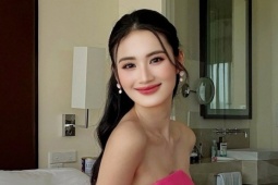 Ý Nhi tự trang điểm, hóa công chúa ngày đầu thi Miss World