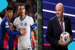 Fan Barca tố cáo " tiếng còi đen, thổi theo lệnh " , Chủ tịch FIFA công khai ủng hộ Inter