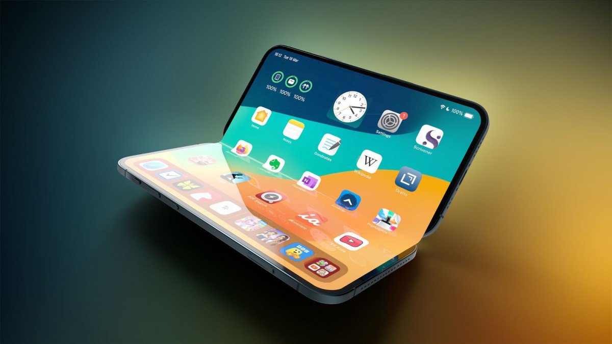 Ảnh concept iPhone Fold.