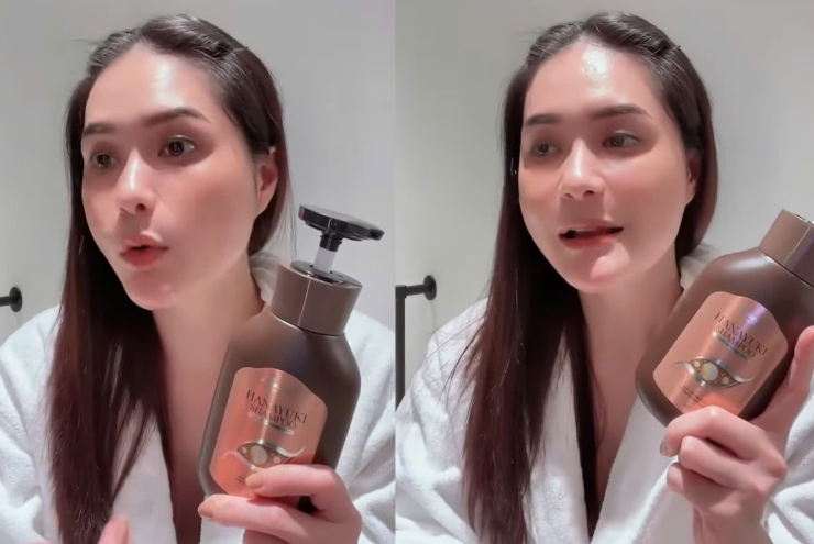 Dầu gội Hanayuki Shampoo từng được Đoàn Di Băng giới thiệu trên mạng xã hội.