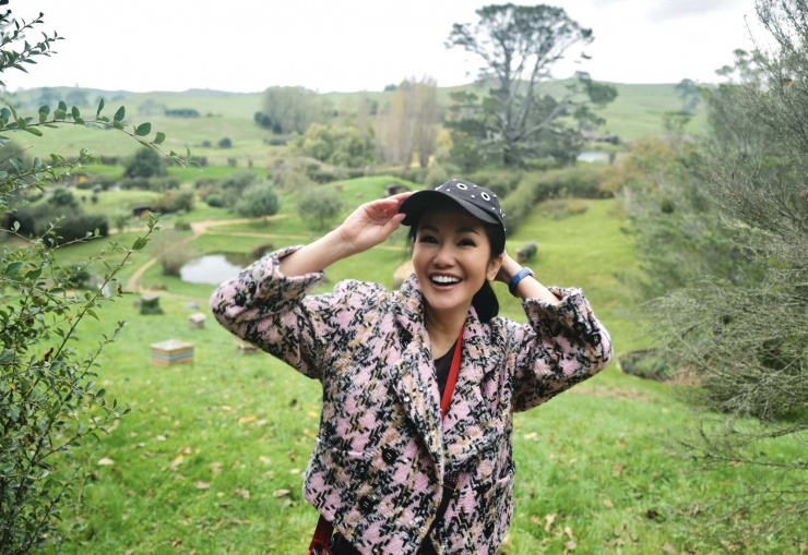 Cô gọi những ngày có nắng hiếm hoi trong mùa mưa ở New Zealand là thời gian đáng quý hòa mình giữa thiên nhiên.