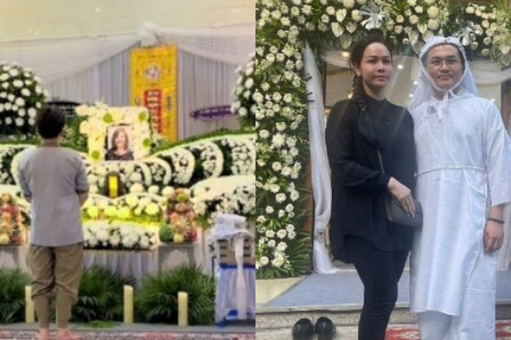 Xót xa cảnh NSƯT Đại Nghĩa lặng nhìn di ảnh mẹ khi tang lễ vãn người, Nhật Kim Anh "sát cánh" lo hậu sự