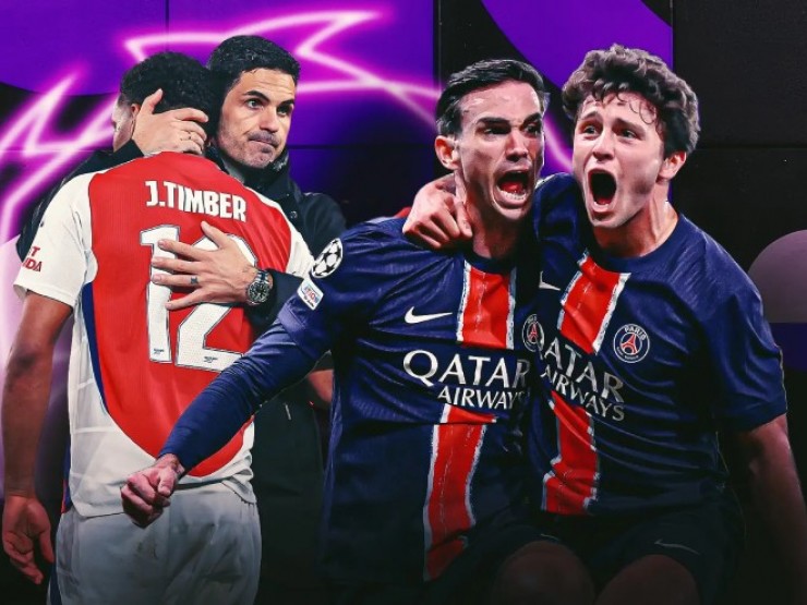 Ngoại hạng Anh muối mặt vì PSG ở Cúp C1, Arsenal trả giá với hàng công "cùn" (Clip 1 phút)