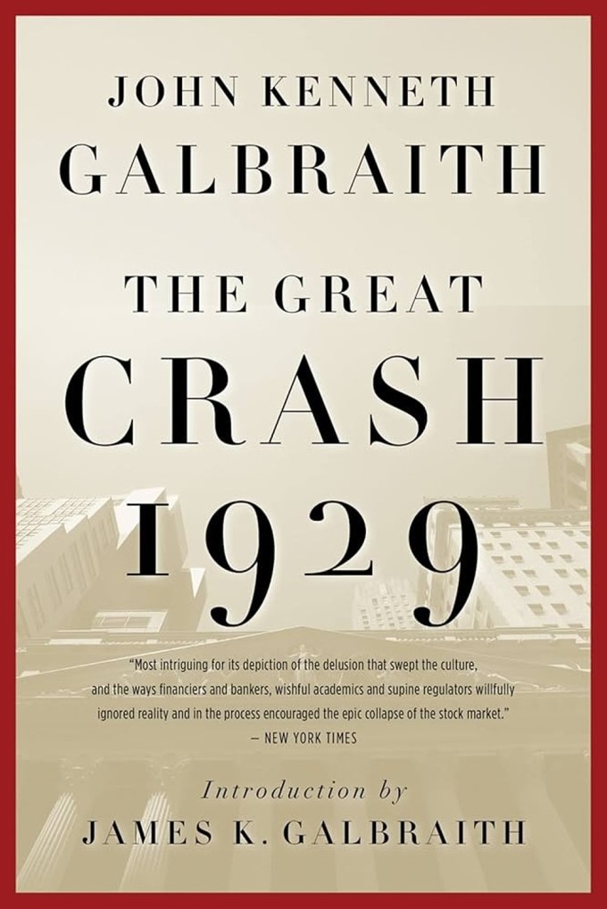 Bìa sách "The Great Crash: 1929" tái bản năm 2009. Ảnh: Harper Business