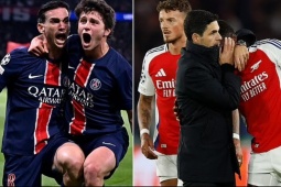 PSG kịch chiến Arsenal: " Pháo thủ " phủ đầu bất thành, đổ gục vì siêu phẩm