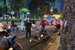 Bé trai hôn mê sau khi nhánh cây trên đường rơi trúng