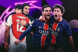 Ngoại hạng Anh muối mặt vì PSG ở Cúp C1, Arsenal trả giá với hàng công  " cùn "  (Clip 1 phút)