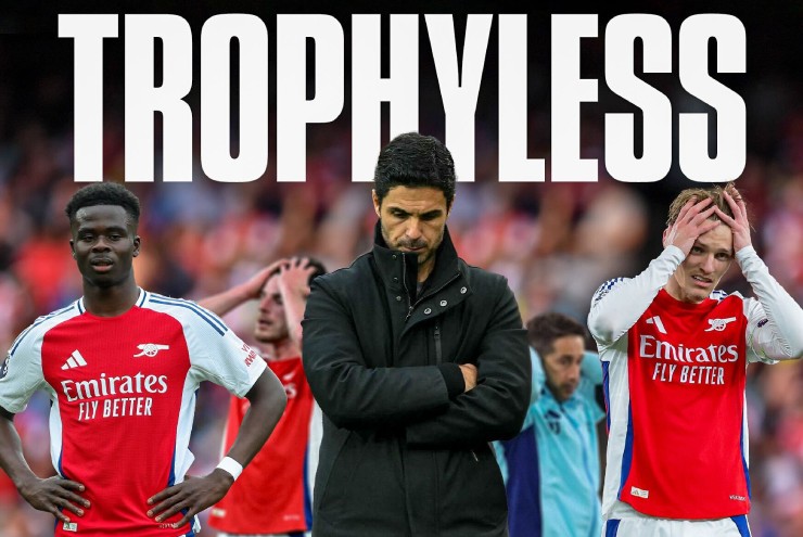 Arsenal có năm thứ 5 liên tiếp không có danh hiệu nào