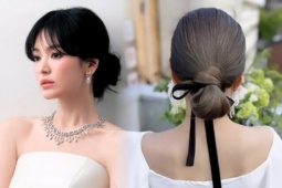 Kiểu tóc búi khiến Song Hye Kyo mê mẩn, vừa sang vừa xinh nhưng chỉ tốn 30 giây để làm