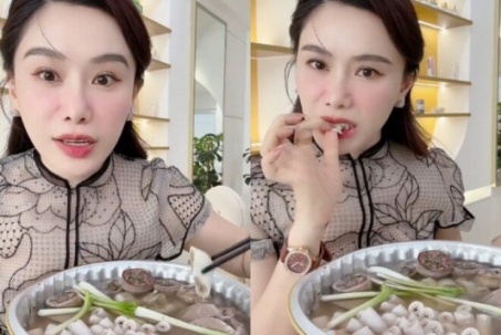 Nữ MC ăn món lòng se điếu hút 4 triệu lượt xem: 40 tuổi vẫn trẻ như gái đôi mươi, là "phú bà" miền Tây