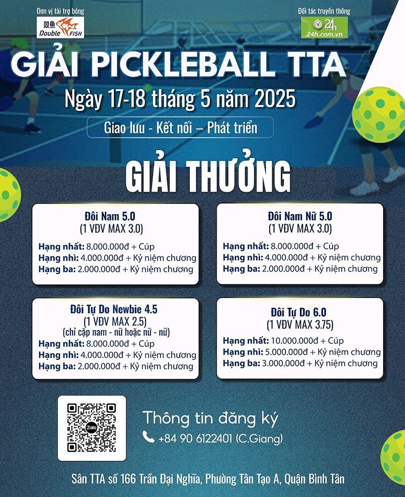 Mở cổng đăng ký giải Pickleball TTA 2025: Sân chơi chỉn chu và công bằng cho các tay vợt phong trào - 2