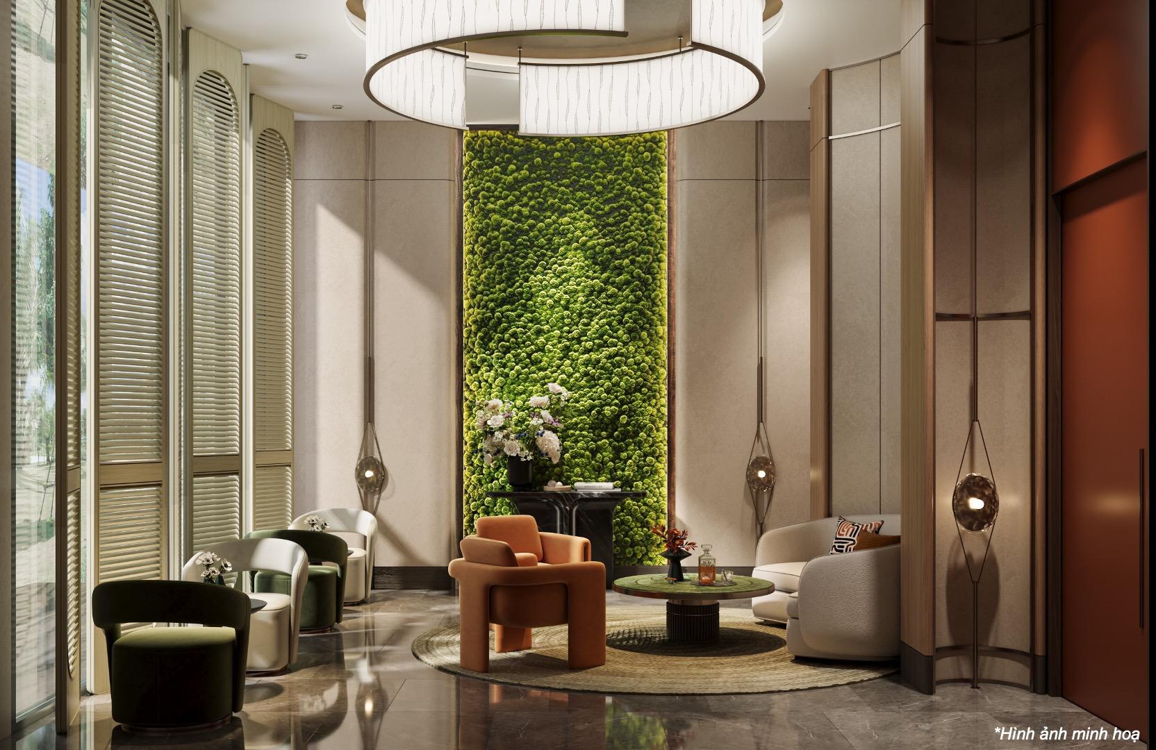 “Business lounge” để tiếp khách đến chơi nhà dành cho chủ nhân La Pura