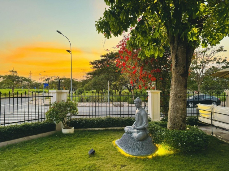 Góc vườn an nhiên, yên tĩnh&nbsp;khiến gia chủ lắng nghe từng chiếc lá rơi. Ảnh: FB Nguyễn Quốc Trường
