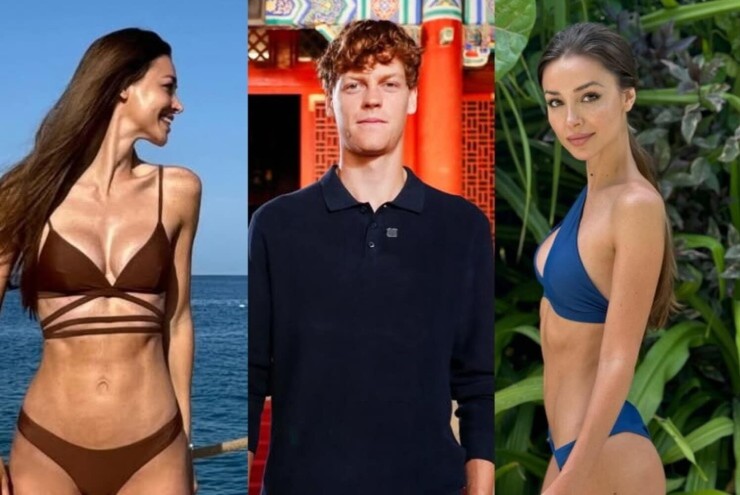 Sinner (giữa) không thừa nhận mối quan hệ với người mẫu Nga