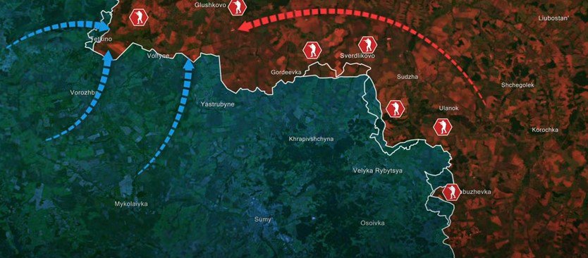 3 mũi tiến công Ukraine phát động khi đột kích vùng Kursk vào đầu tuần này.