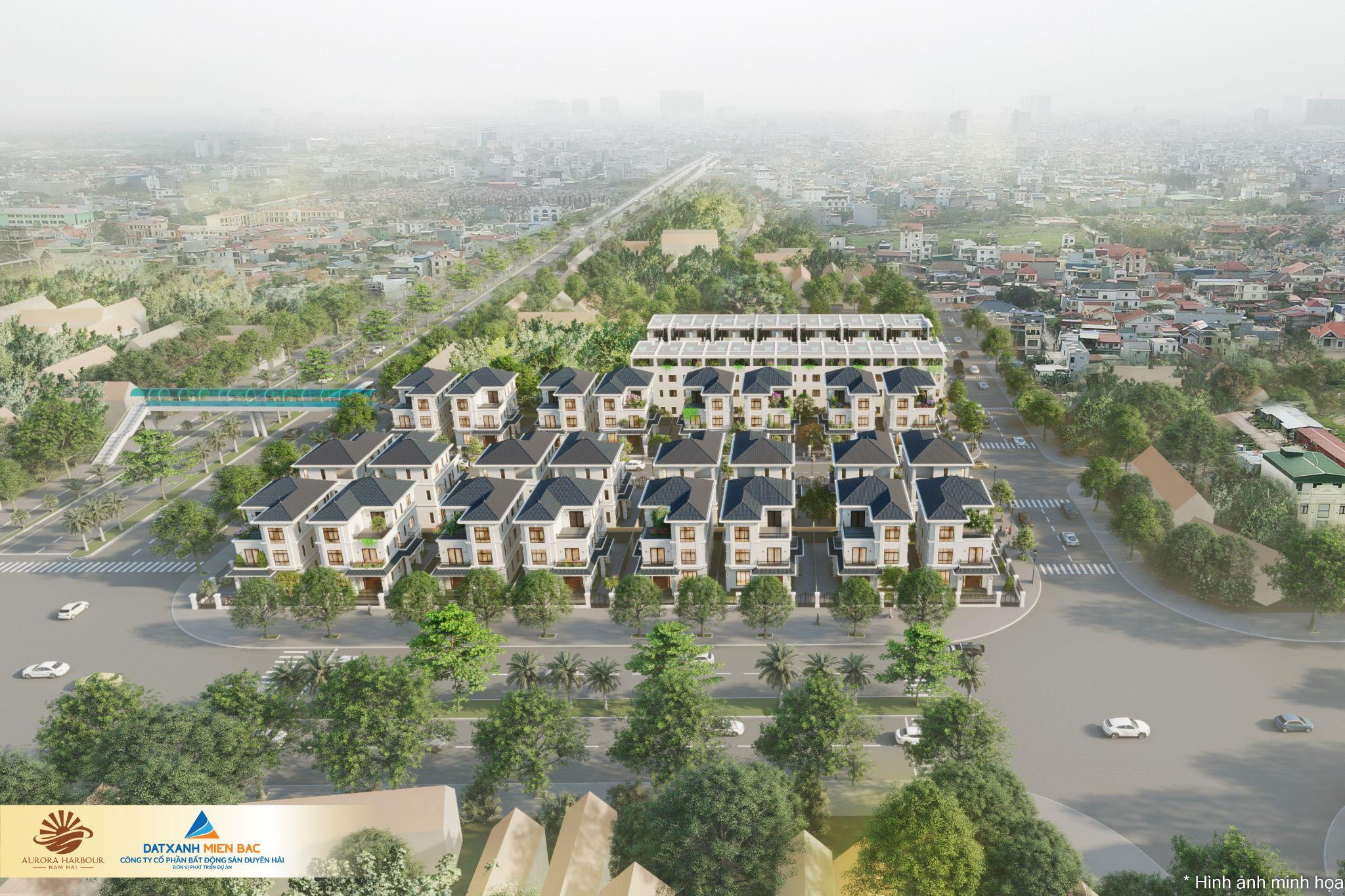 Hình 3D phối cảnh dự án Aurora Harbour Nam Hải