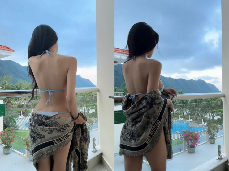 Hàng nghìn lượt thả tim cũng như bình luận bên dưới loạt ảnh Mai Dora "flex" tấm lưng trần không điểm nào chê.