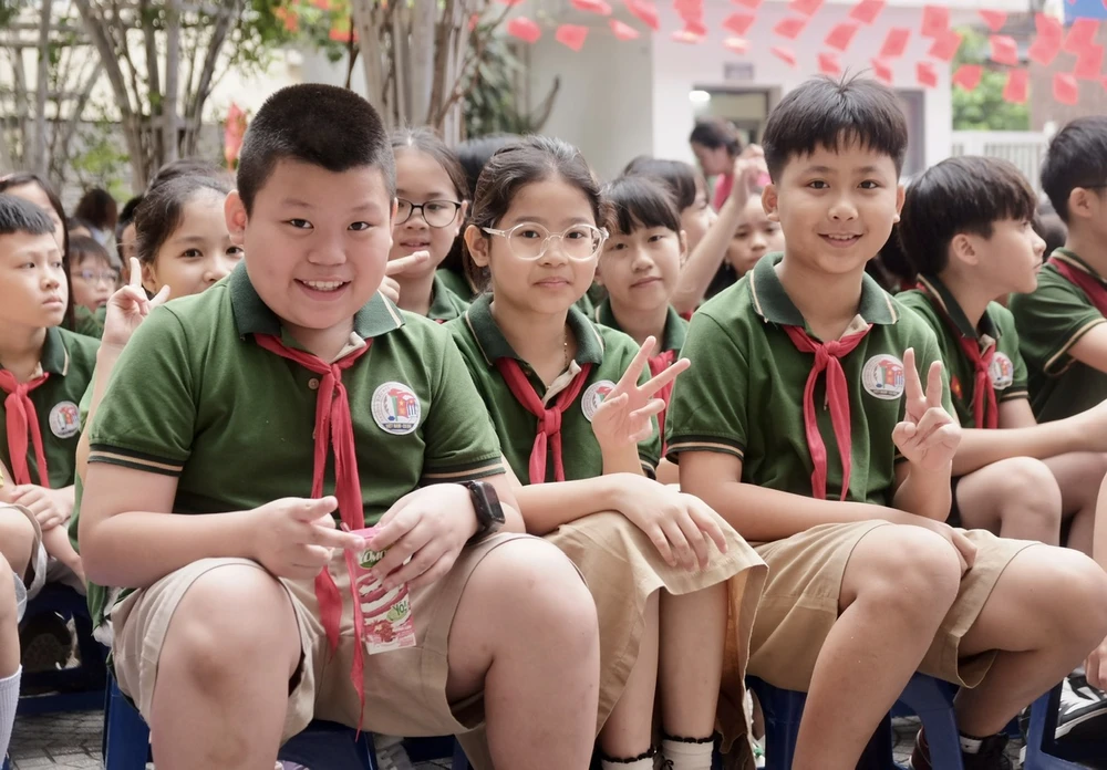 Học sinh tiểu học Việt Nam nằm trong top đầu khu vực Đông Nam Á ở cả 3 lĩnh vực toán, đọc hiểu và viết. Ảnh minh hoạ: TT