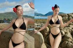 Phương Trinh Jolie đốt cháy MXH với loạt ảnh bikini nóng bỏng trên biển