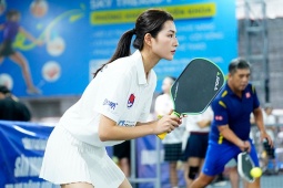 Diễn viên xinh đẹp Bích Ngọc giành ngôi á quân pickleball YBA HCM, cứ thi đấu là có giải