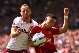 Trực tiếp bóng đá MU - West Ham: Soucek mở điểm, dấu ấn Kudus (Ngoại hạng Anh)
