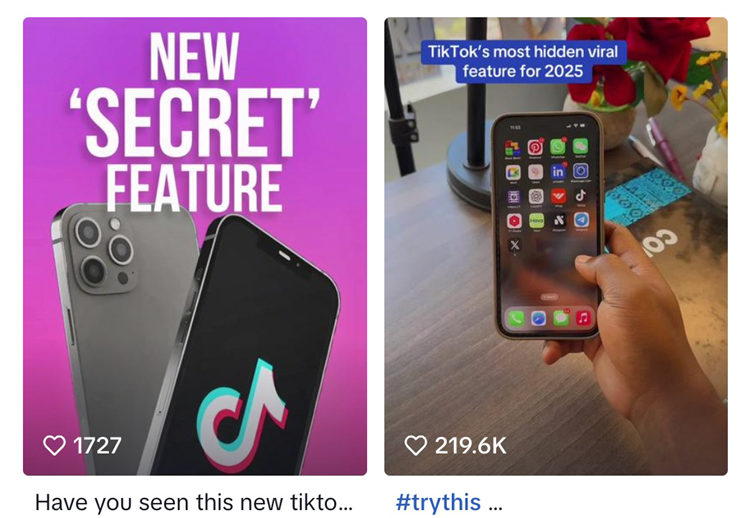Lời mời gọi ứng dụng TikTok Pro với tính năng ẩn hấp dẫn.