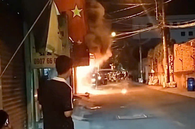 Hiện trường vụ cháy.