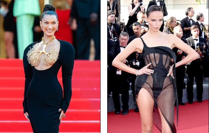 Hai trong số các ngôi sao gây sốc ở Cannes. Ảnh: WireImage