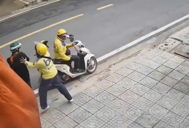 Hình ảnh ghi lại vụ việc.