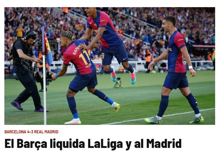 Tờ Marca đánh giá cuộc đua vô địch La Liga&nbsp;coi như đã an bài