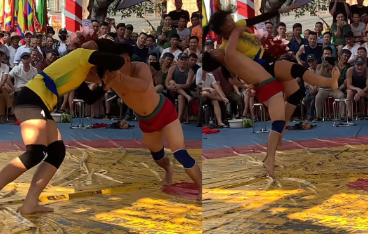 Anh Thơ gặp trai làng cứng cựa