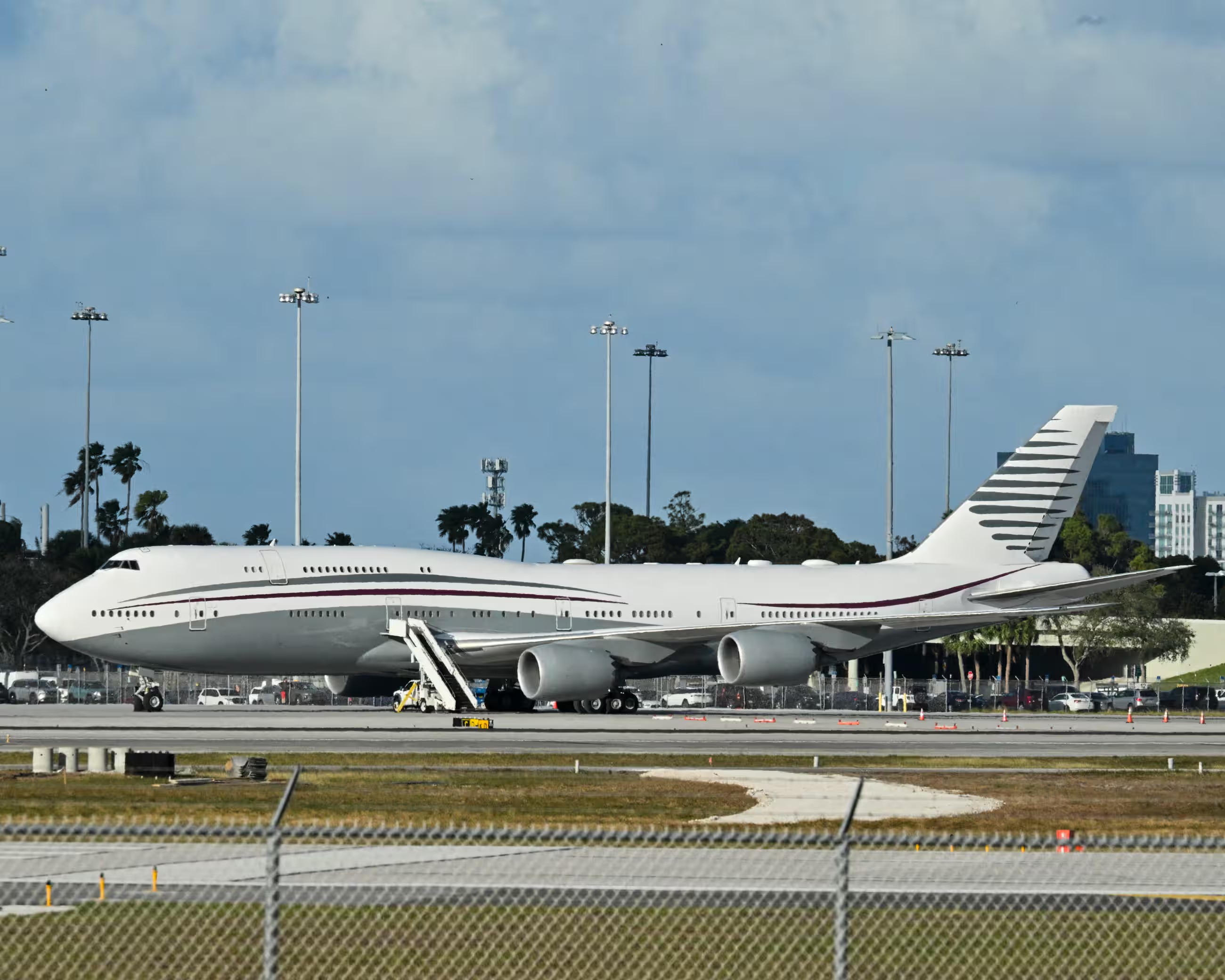 Chiếc Boeing 747 hạng sang mà Qatar dự định tặng cho chính quyền ông Trump (ảnh: AFP)