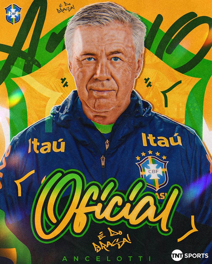 HLV Ancelotti chính thức nhậm chức tại ĐT Brazil