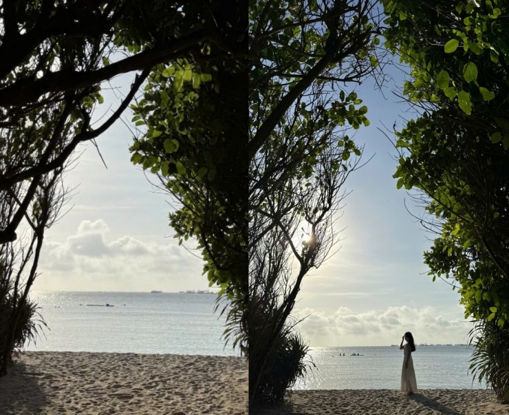 Con đường dẫn ra bãi biển có view "triệu đô".