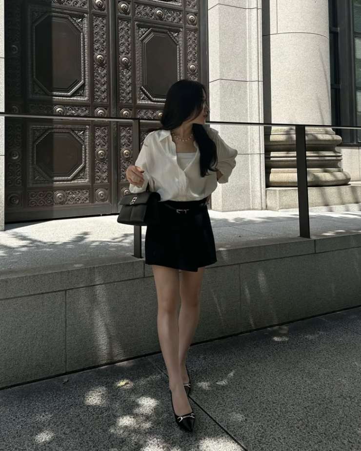 Hè này mặc gì đi làm? Tham khảo 20 outfit "ruột" của các blogger thời trang cao dưới 1m60 mà "hack" dáng như 1m70 - 5