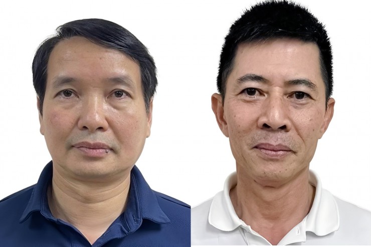 Ông Phạm Thái Hà (trái) và Nguyễn Duy Hưng.