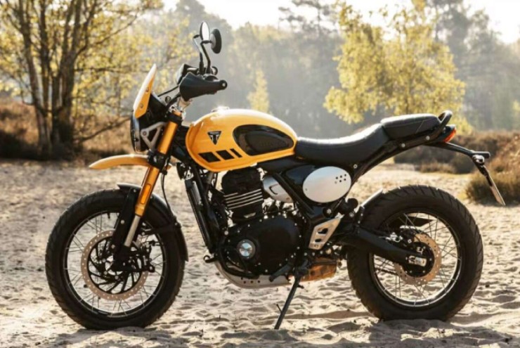 Tuyệt đẹp xế nổ Triumph Scrambler 400 XC vàng chanh, giá từ 89,6 triệu đồng