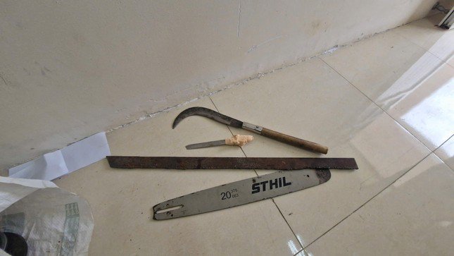 Hung khí đối tượng Hiếu thực hiện hành vi.