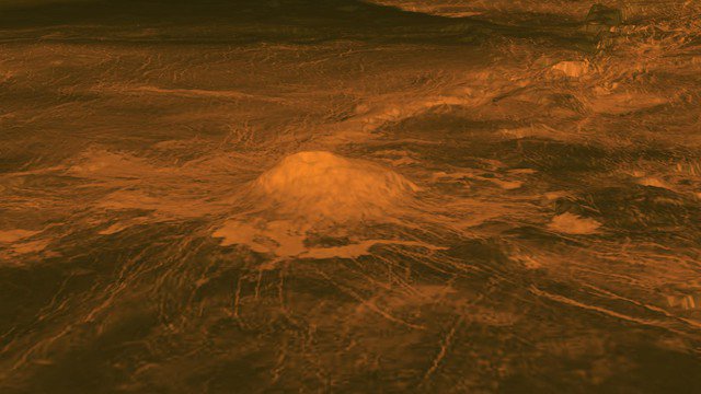 Núi lửa nơi hành tinh song sinh của Trái Đất - Ảnh: NASA