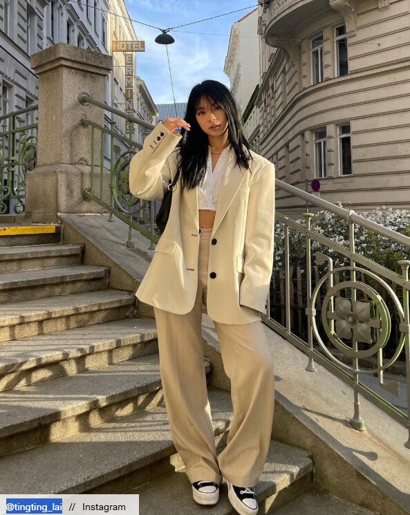 Hè này mặc gì đi làm? Tham khảo 20 outfit "ruột" của các blogger thời trang cao dưới 1m60 mà "hack" dáng như 1m70 - 9