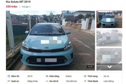Kia Soluto MT 2019 từng chạy dịch vụ, được rao bán chỉ 250 triệu đồng
